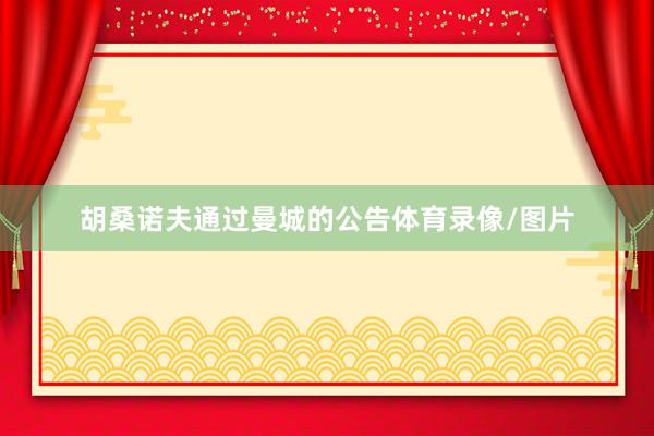 胡桑诺夫通过曼城的公告体育录像/图片