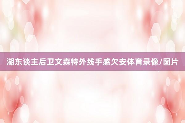 湖东谈主后卫文森特外线手感欠安体育录像/图片