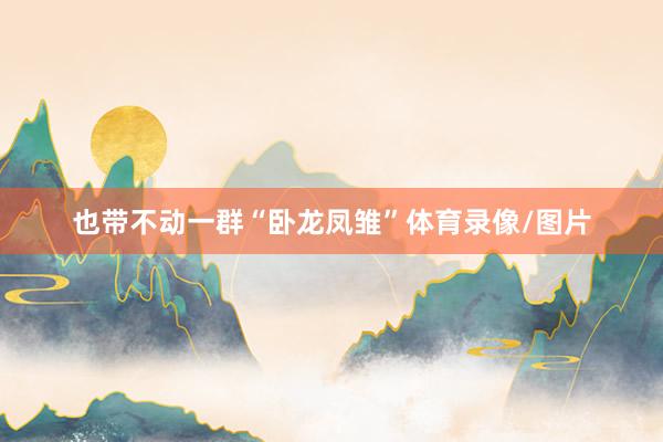 也带不动一群“卧龙凤雏”体育录像/图片