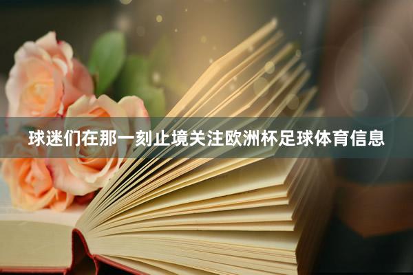 球迷们在那一刻止境关注欧洲杯足球体育信息