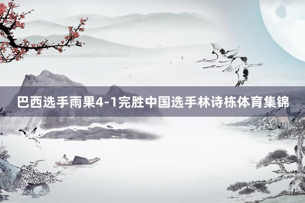 巴西选手雨果4-1完胜中国选手林诗栋体育集锦