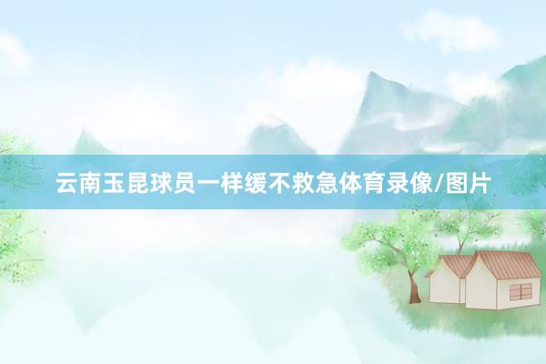 云南玉昆球员一样缓不救急体育录像/图片