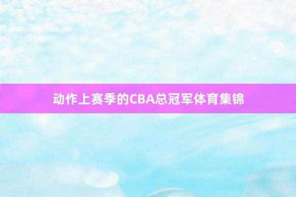 动作上赛季的CBA总冠军体育集锦