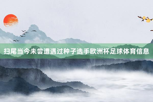 扫尾当今未尝遭遇过种子选手欧洲杯足球体育信息