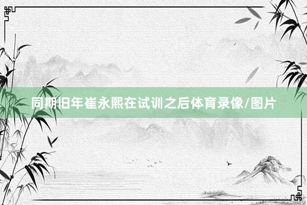 同期旧年崔永熙在试训之后体育录像/图片