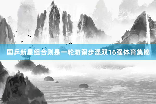 国乒新星组合则是一轮游留步混双16强体育集锦
