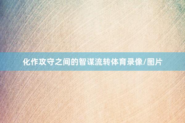 化作攻守之间的智谋流转体育录像/图片