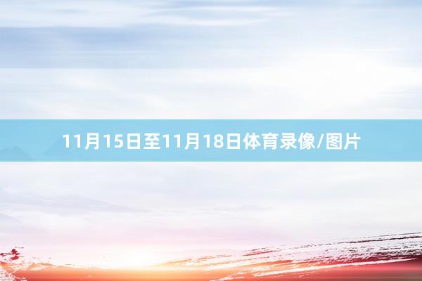 11月15日至11月18日体育录像/图片