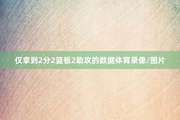 仅拿到2分2篮板2助攻的数据体育录像/图片