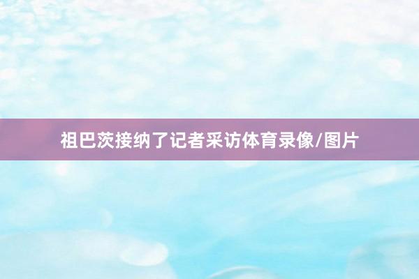 祖巴茨接纳了记者采访体育录像/图片