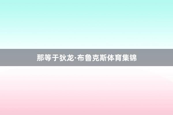 那等于狄龙·布鲁克斯体育集锦