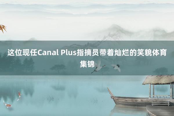这位现任Canal Plus指摘员带着灿烂的笑貌体育集锦