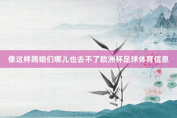 像这样踢咱们哪儿也去不了欧洲杯足球体育信息