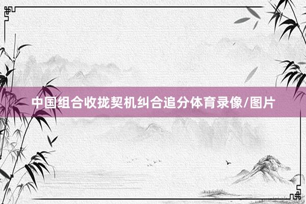 中国组合收拢契机纠合追分体育录像/图片