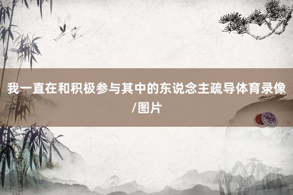 我一直在和积极参与其中的东说念主疏导体育录像/图片